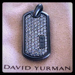 David Yurman Sapphire Titanium Tag